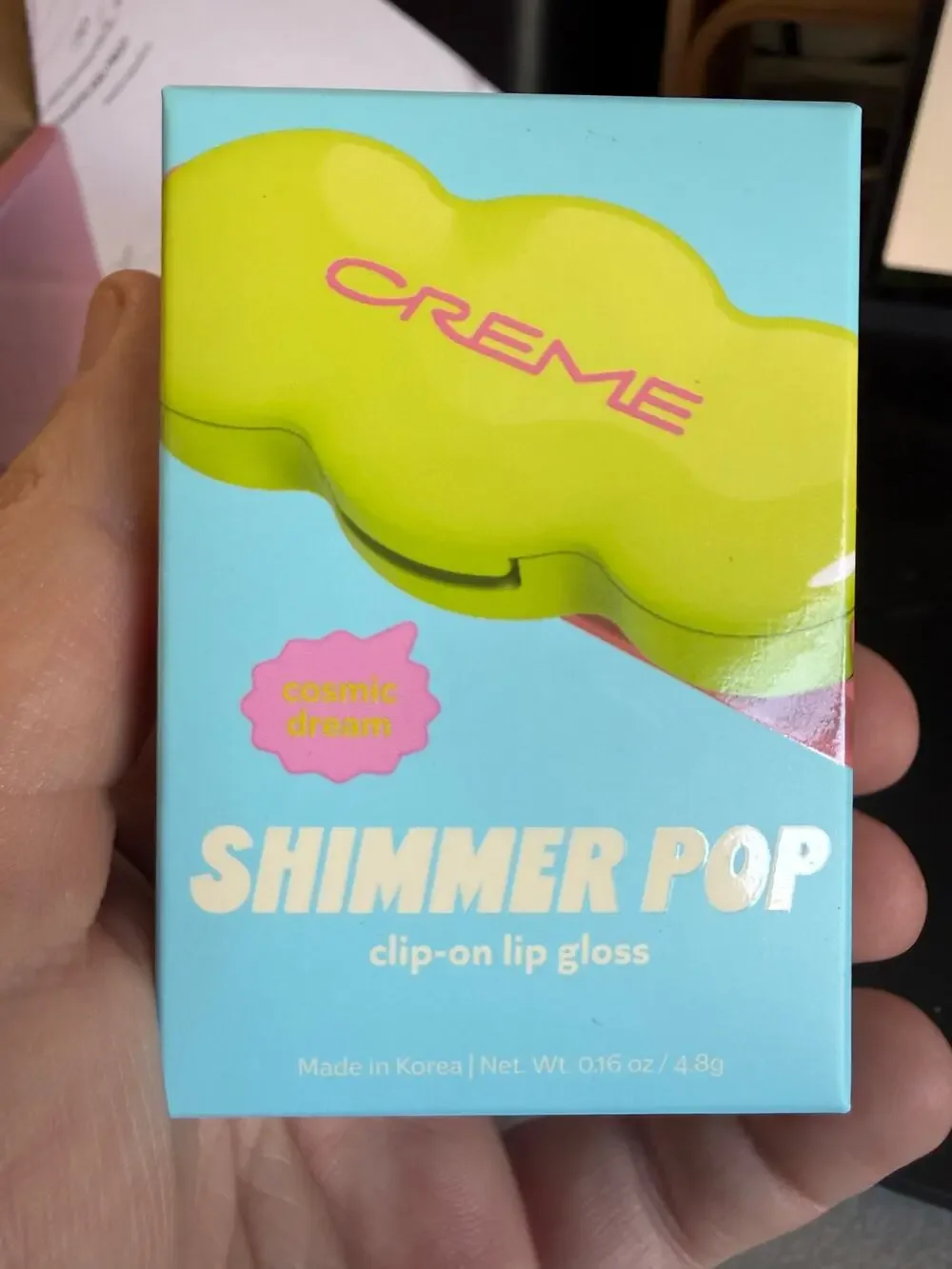 The Creme Shop Shimmer Pop Clip On Lip Gloss Cosmic Dream NEW UNOPENED